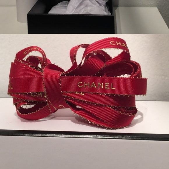 Authentic Chanel Classic Red Silk Ribbon appr. 72 Inches/2 Yds Valentine’s Day - Picture 5 of 10